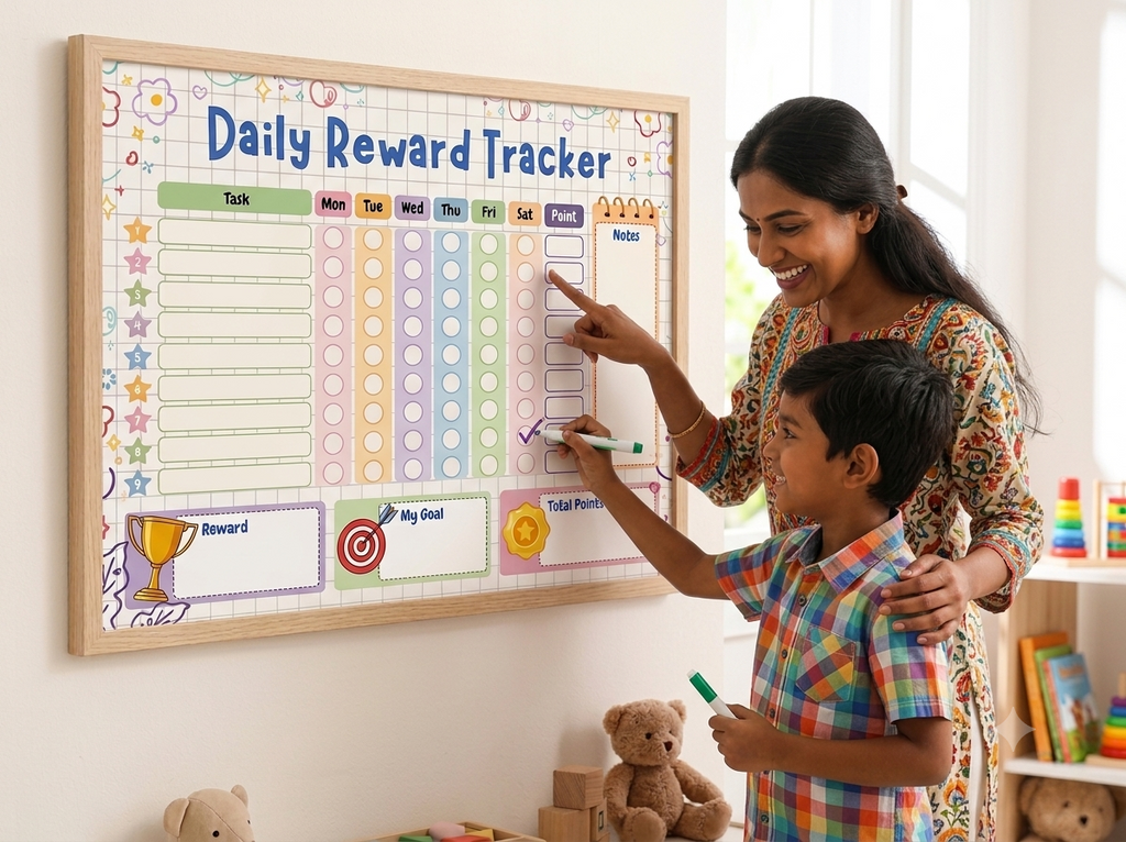 Kids Daily Reward Tracker+ Free Kids Daily Planner